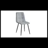 Pack de 4 sillas Md-Portland tapizadas en tejido gris, 88cm(alto) 43cm(ancho) 47.5cm(fondo)