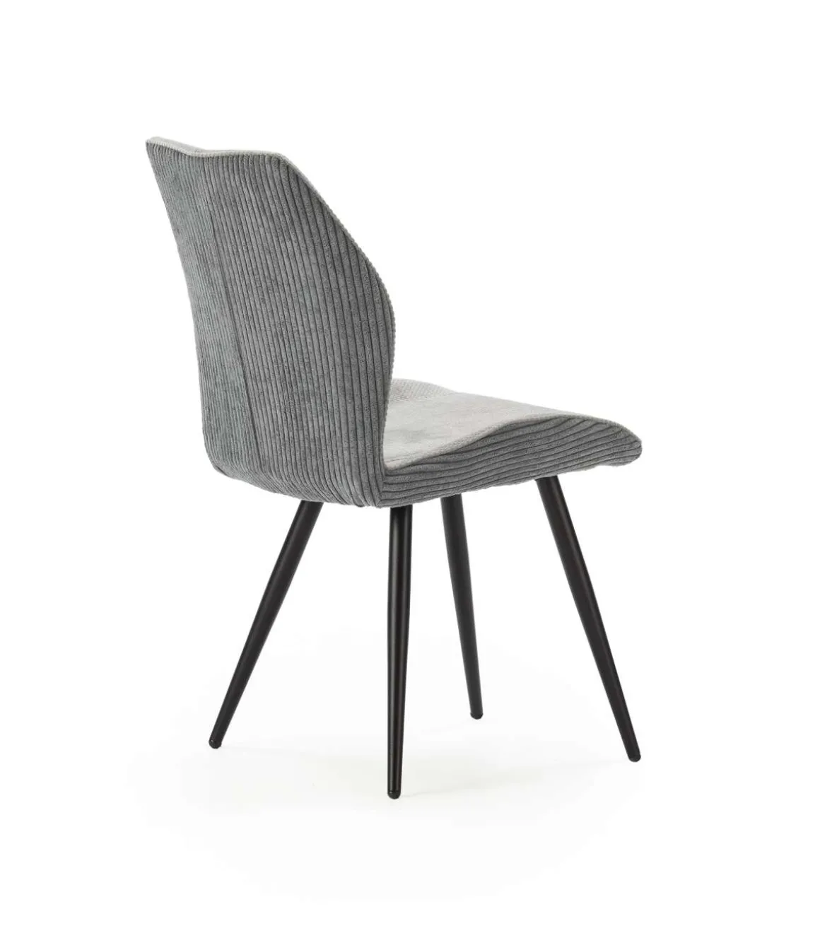 Pack de 2 sillas modelo Adara tapizado textil gris claro, 91cm(alto) 46cm(ancho) 62cm(largo)