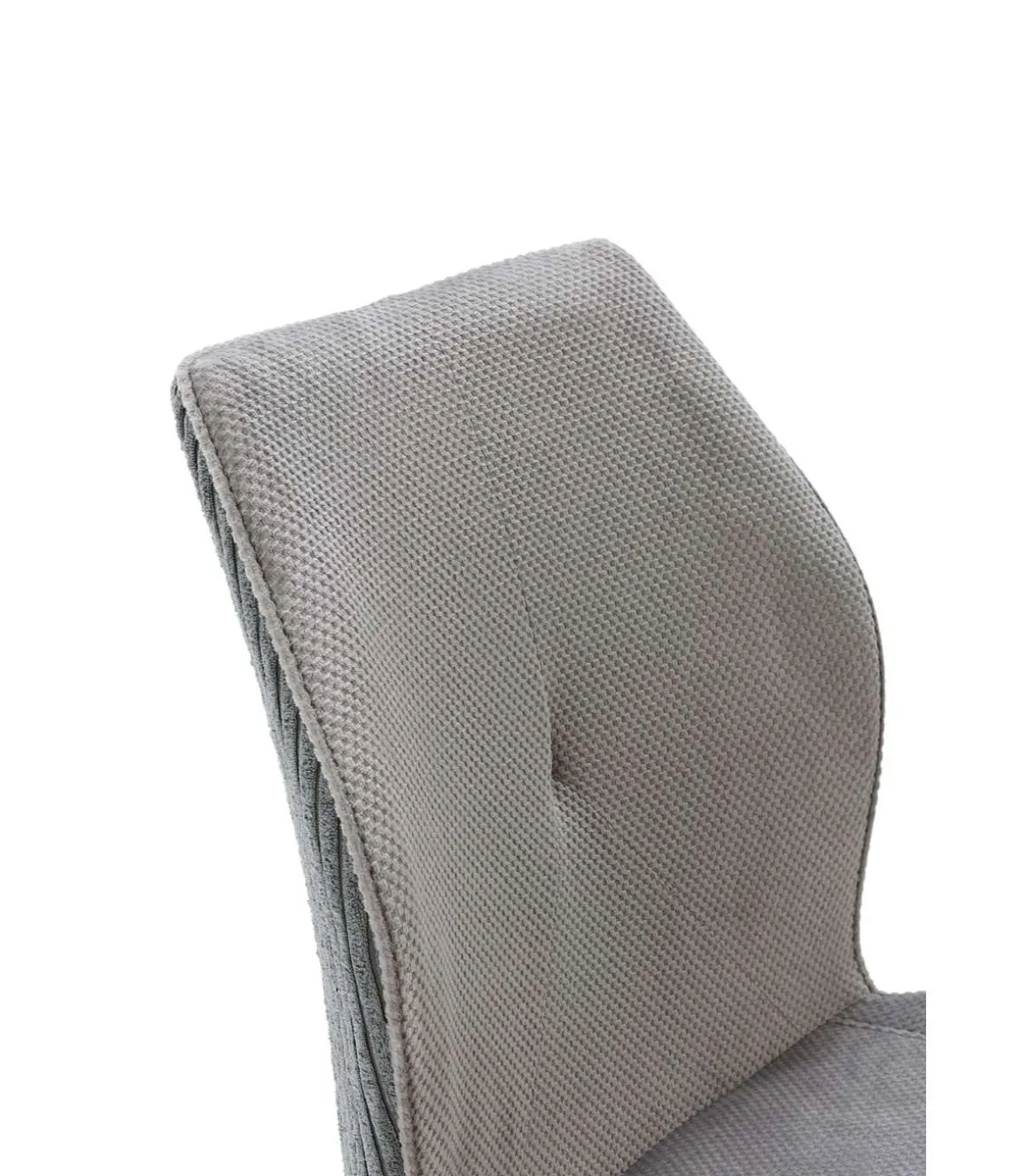 Pack de 2 sillas modelo Adara tapizado textil gris claro, 91cm(alto) 46cm(ancho) 62cm(largo)