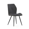 Pack de 2 sillas modelo Adara tapizado textil negro, 91cm(alto) 46cm(ancho) 62cm(largo)