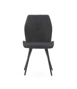 Pack de 2 sillas modelo Adara tapizado textil negro, 91cm(alto) 46cm(ancho) 62cm(largo)