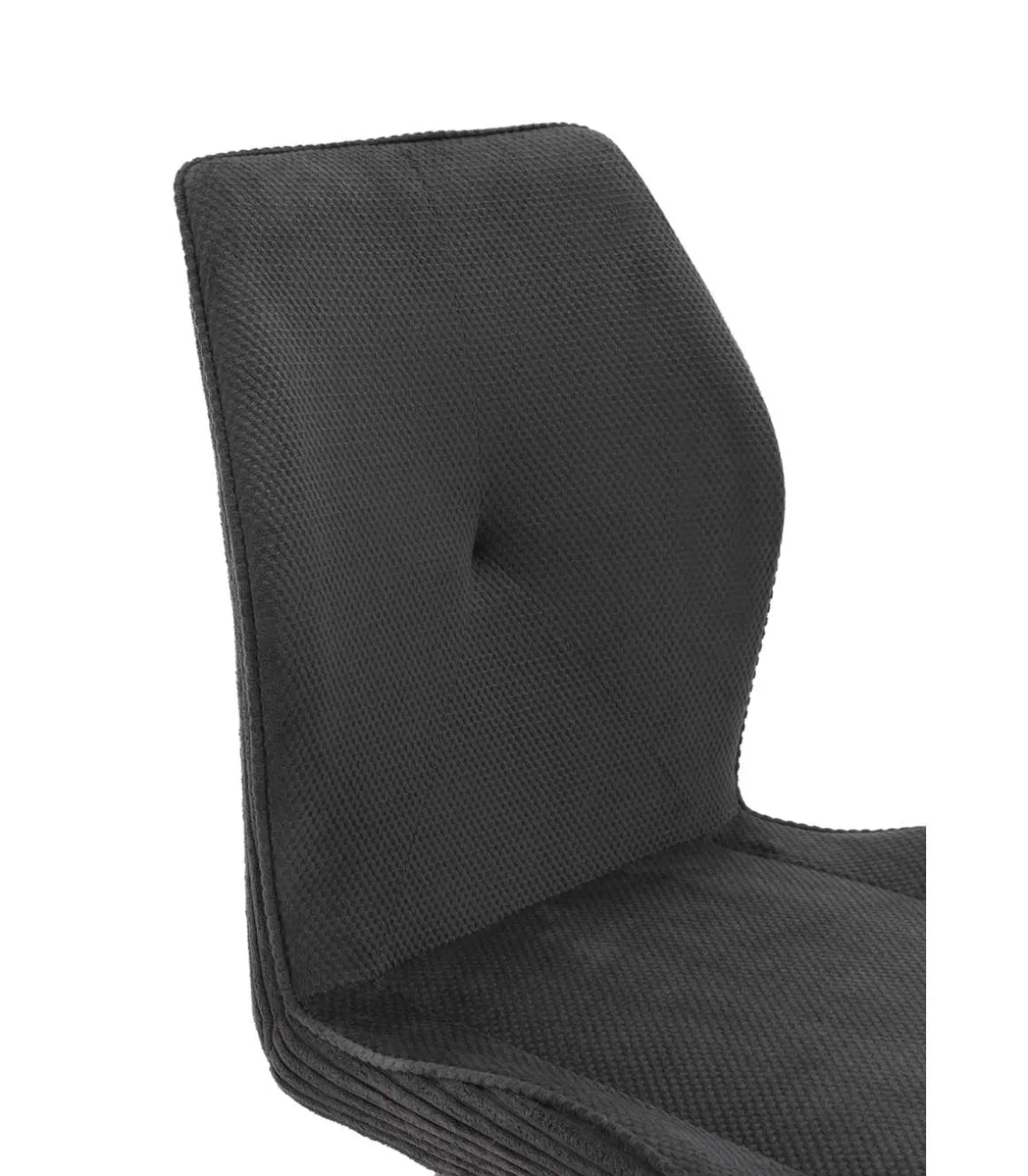 Pack de 2 sillas modelo Adara tapizado textil negro, 91cm(alto) 46cm(ancho) 62cm(largo)