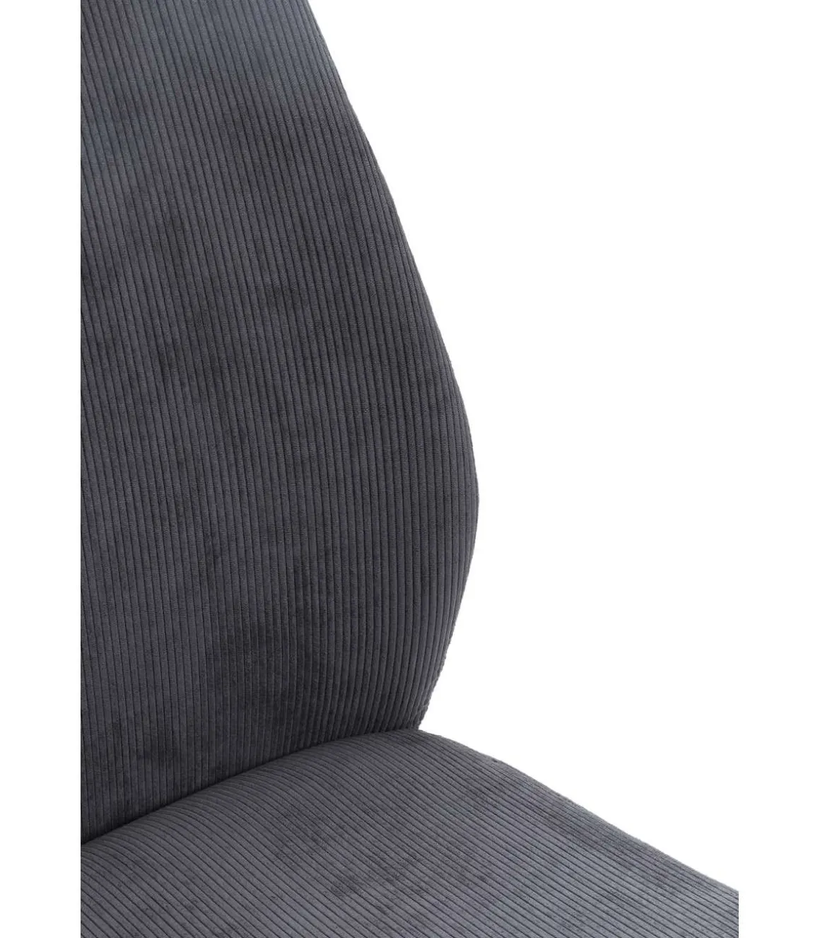 Pack de 4 sillas modelo Alicia tapizado textil gris antracita, 97cm(alto) 45cm(ancho) 62cm(largo)