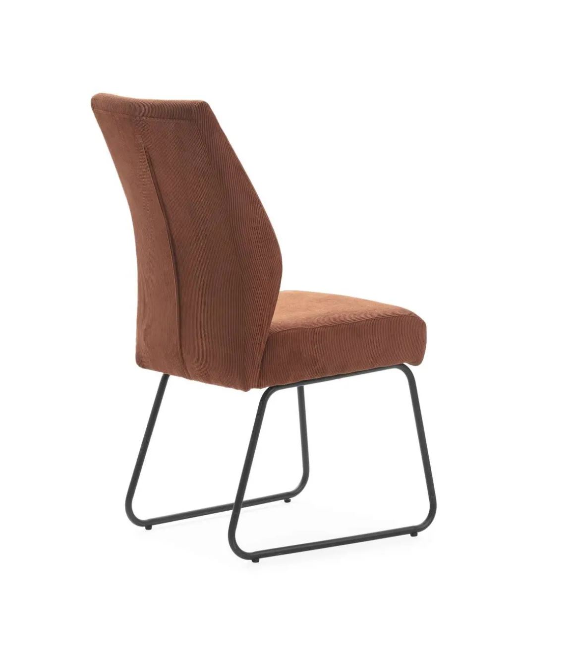 Pack de 4 sillas modelo Alicia tapizado textil teja, 97cm(alto) 45cm(ancho) 62cm(largo)