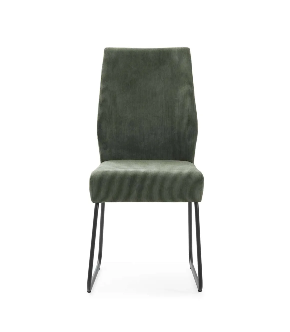 Pack de 4 sillas modelo Alicia tapizado textil verde, 97cm(alto) 45cm(ancho) 62cm(largo)
