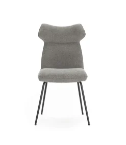 Pack de 2 sillas modelo Dimitri tapizado textil gris, 91cm(alto) 47cm(ancho) 64cm(largo)