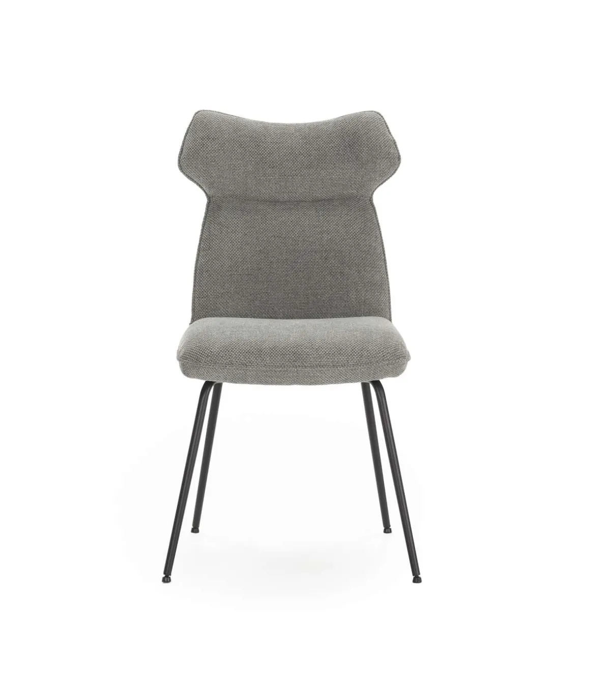 Pack de 2 sillas modelo Dimitri tapizado textil gris, 91cm(alto) 47cm(ancho) 64cm(largo)