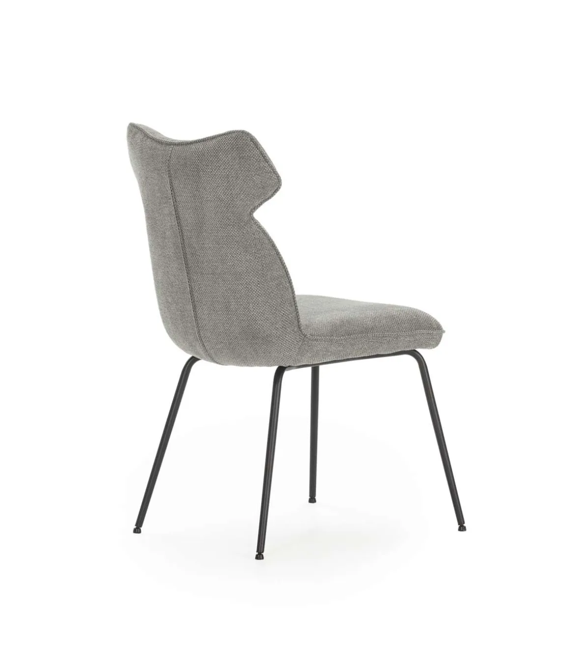 Pack de 2 sillas modelo Dimitri tapizado textil gris, 91cm(alto) 47cm(ancho) 64cm(largo)
