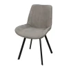 Pack de 4 sillas modelo Estrella tapizadas en textil gris, 87cm(alto) 52cm(ancho) 45cm(largo)