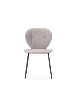 Pack de 2 sillas modelo Fauna tapizado polipiel beige, 83cm(alto) 50cm(ancho) 57cm(largo)