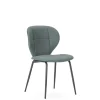 Pack de 2 sillas modelo Fauna tapizado polipiel verde, 83cm(alto) 50cm(ancho) 57cm(largo)