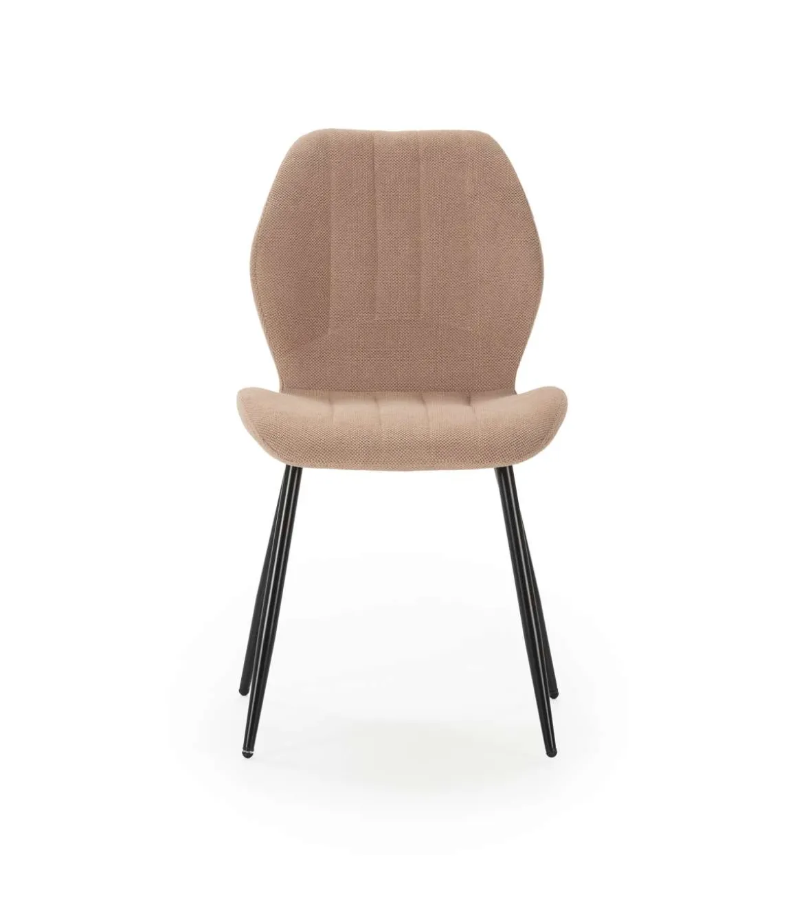 Pack de 4 sillas modelo Miño tapizado textil salmón, 85cm(alto) 47cm(ancho) 58cm(largo)