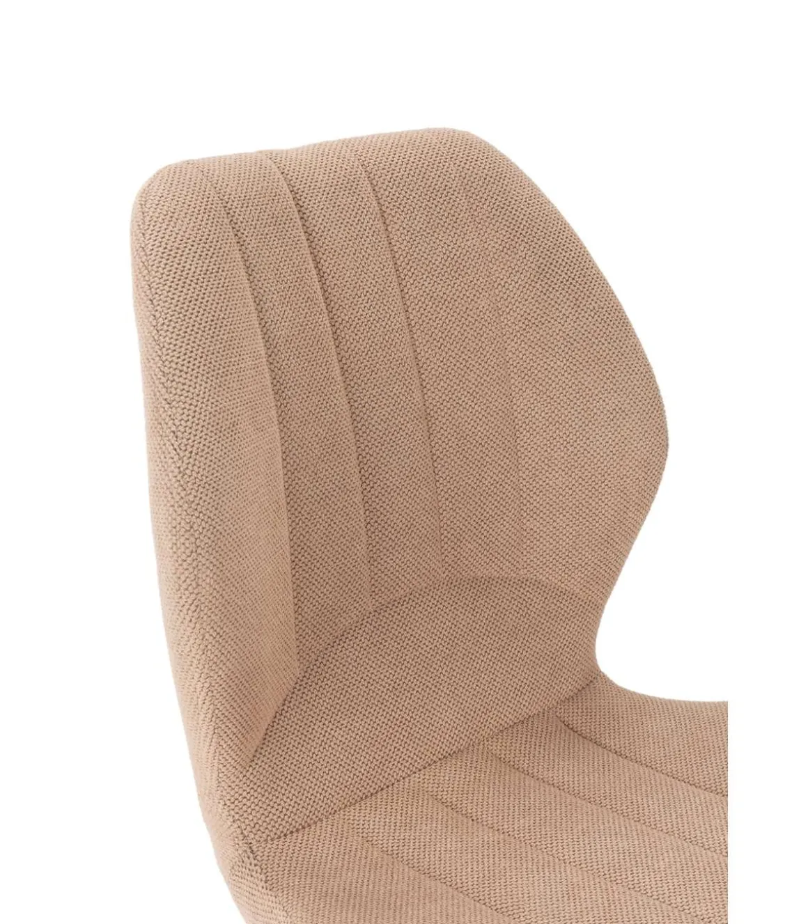 Pack de 4 sillas modelo Miño tapizado textil salmón, 85cm(alto) 47cm(ancho) 58cm(largo)