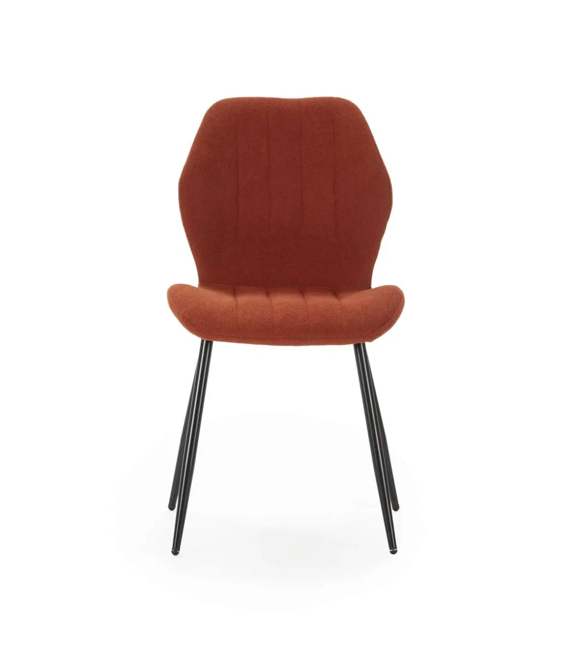 Pack de 4 sillas modelo Miño tapizado textil teja, 85cm(alto) 47cm(ancho) 58cm(largo)