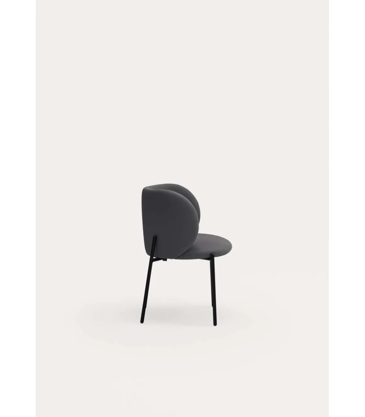 Pack de 2 sillas modelo Mogi tapizado en textil gris oscuro, 49/81cm (alto) 59cm (ancho) 56cm (largo)