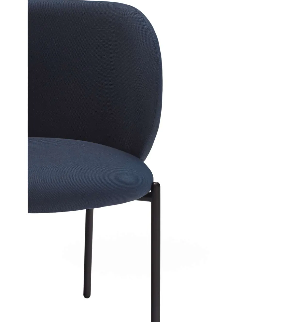 Pack de 2 sillas modelo Mogi tapizado en textil azul marino, 49/81cm (alto) 59cm (ancho) 56cm (largo)