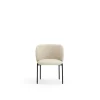 Pack de 2 sillas modelo Mogi tapizado en textil beige, 49/81cm (alto) 59cm (ancho) 56cm (largo)