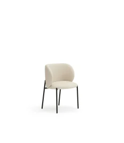 Pack de 2 sillas modelo Mogi tapizado en textil beige, 49/81cm (alto) 59cm (ancho) 56cm (largo)