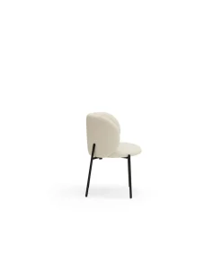 Pack de 2 sillas modelo Mogi tapizado en textil beige, 49/81cm (alto) 59cm (ancho) 56cm (largo)