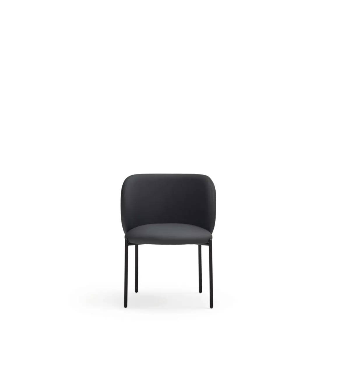 Pack de 2 sillas modelo Mogi tapizado en textil negro, 49/81cm (alto) 59cm (ancho) 56cm (largo)