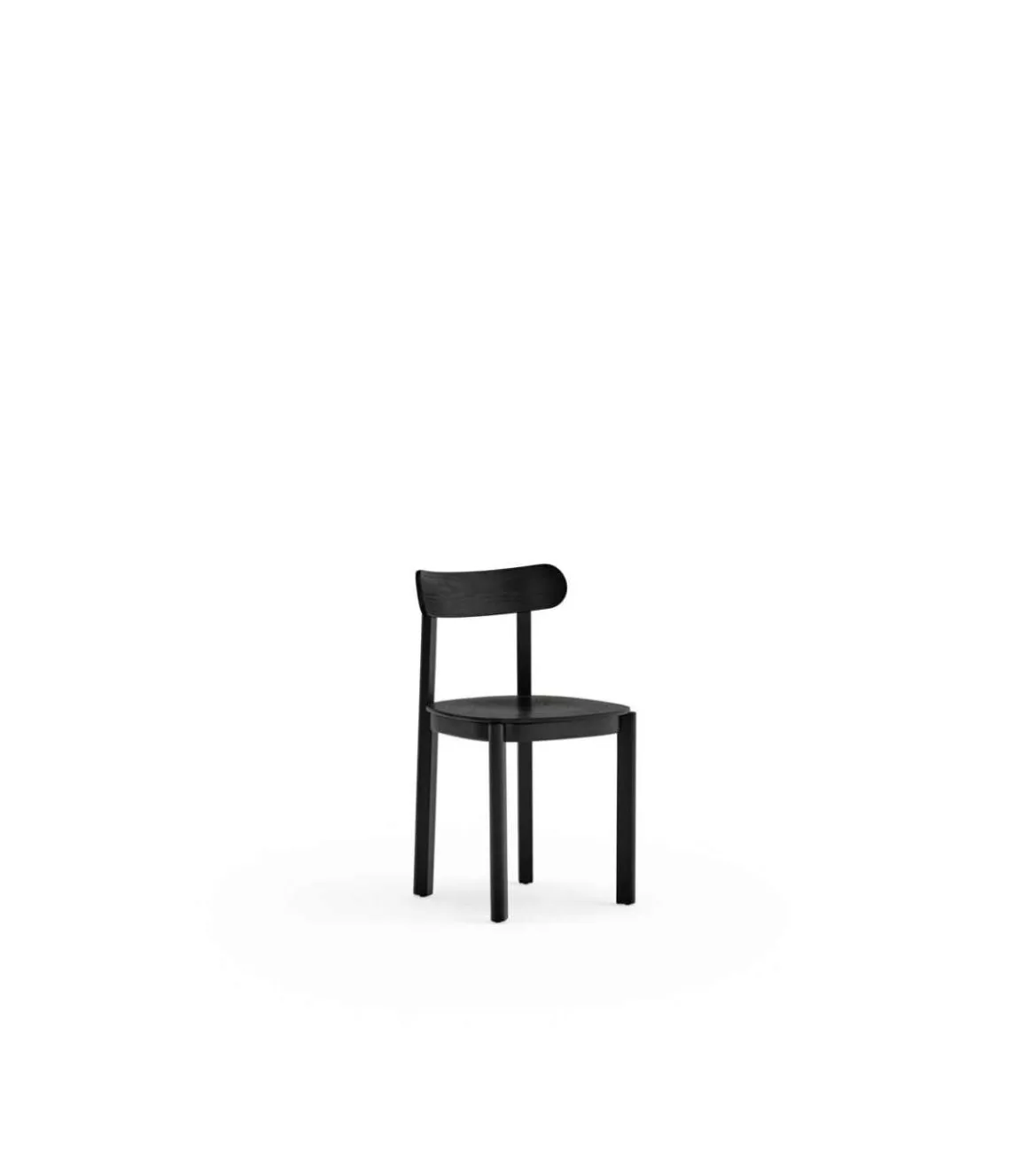 Pack de 2 sillas modelo Nara acabado negro, 44cm(ancho) 76cm(alto) 45.5cm (fondo)
