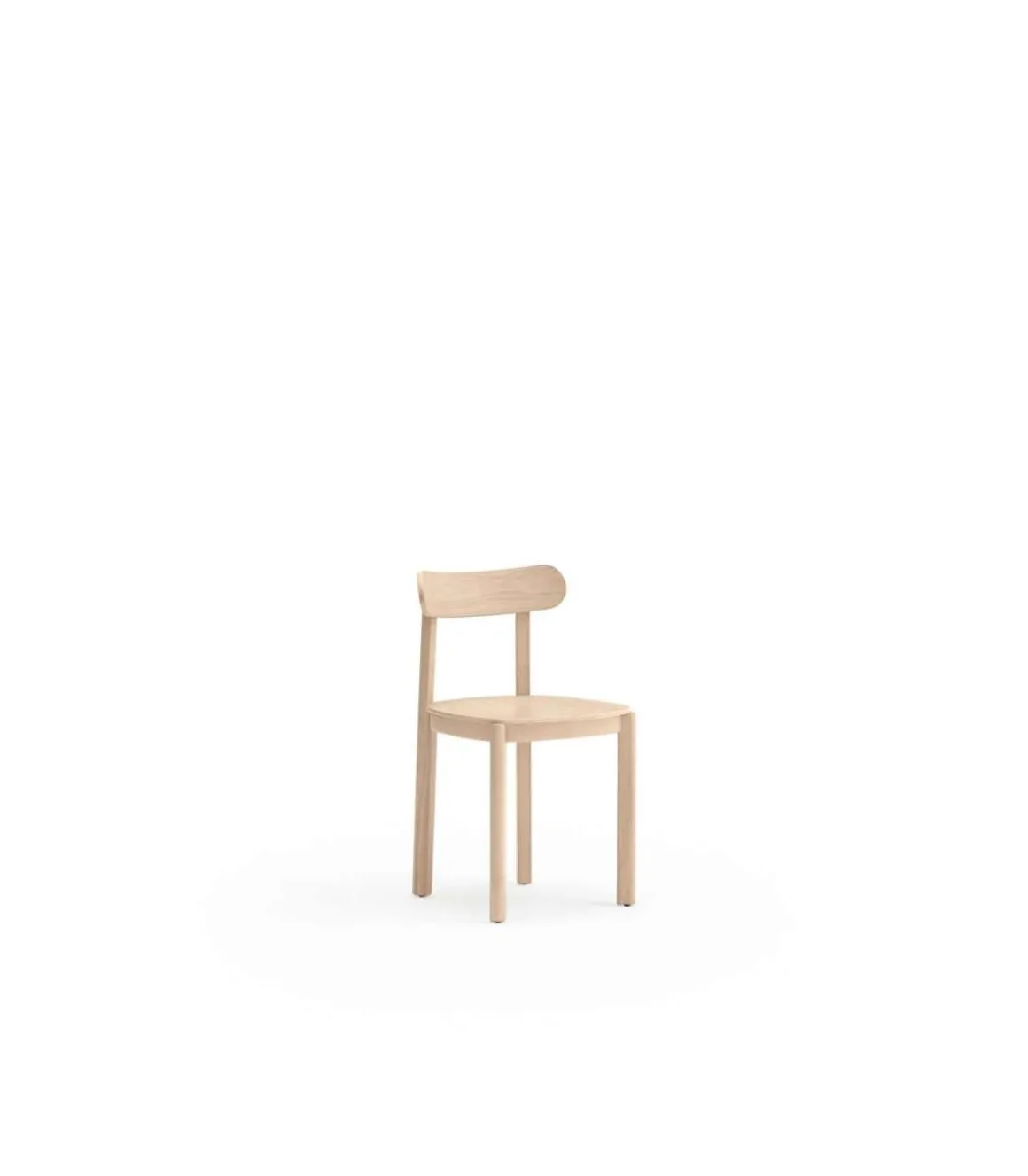 Pack de 2 sillas modelo Nara acabado natural claro, 44cm(ancho) 76cm(alto) 45.5cm (fondo)