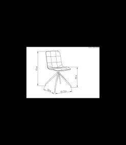 Pack de 2 sillas modelo Rosemary tapizadas en terciopelo azul índigo, 46cm(ancho ) 88cm(altura) 57cm(fondo)