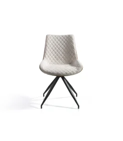 Pack de 2 sillas modelo SABINA acabado beige/marrón, 48 x 62 x 87 cm (largo x ancho x alto)