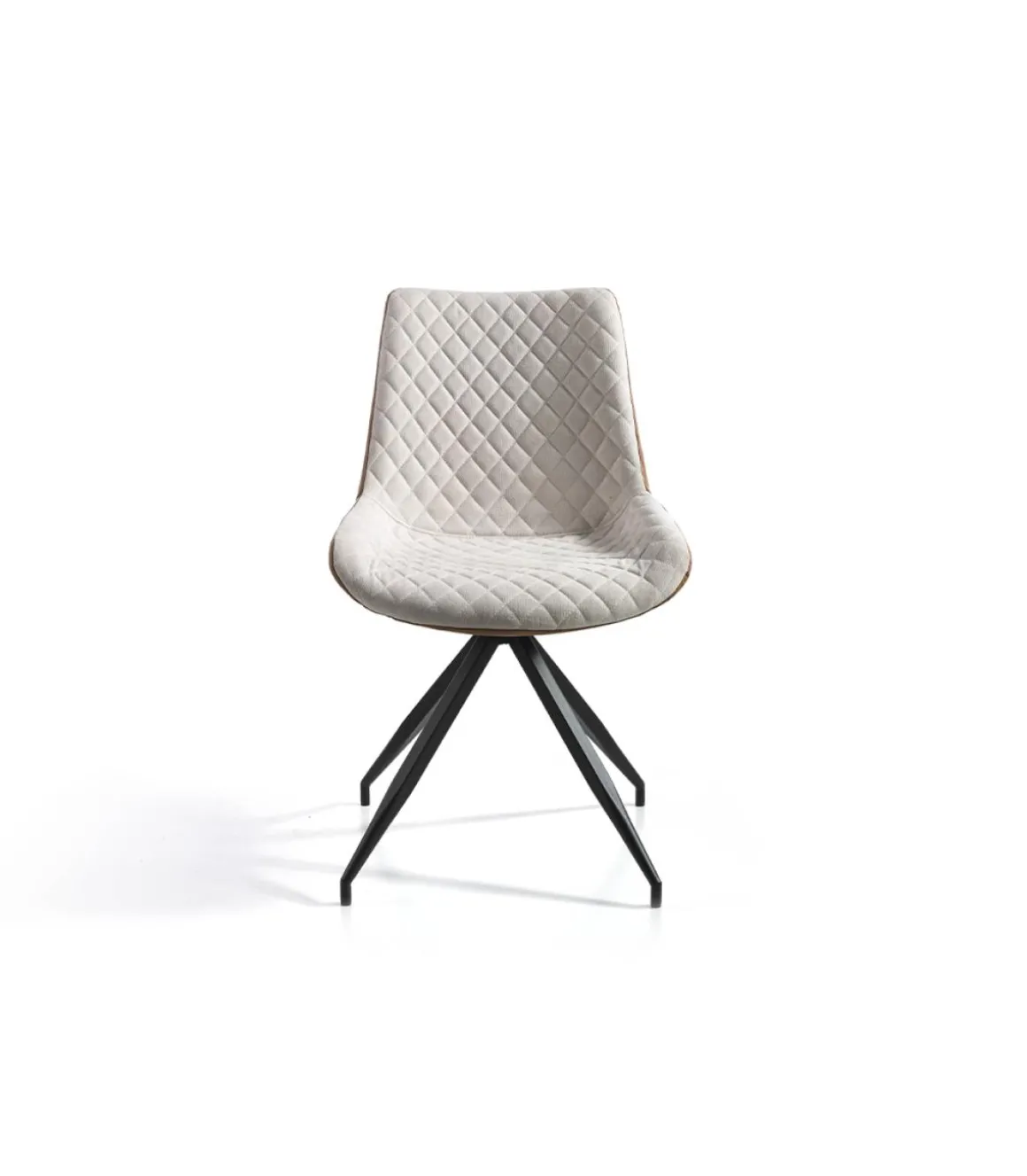 Pack de 2 sillas modelo SABINA acabado beige/marrón, 48 x 62 x 87 cm (largo x ancho x alto)