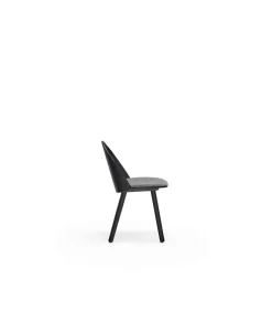 Pack de 2 sillas modelo Uma acabado negro, 45/81cm (alto) 46cm (ancho) 51cm (largo)