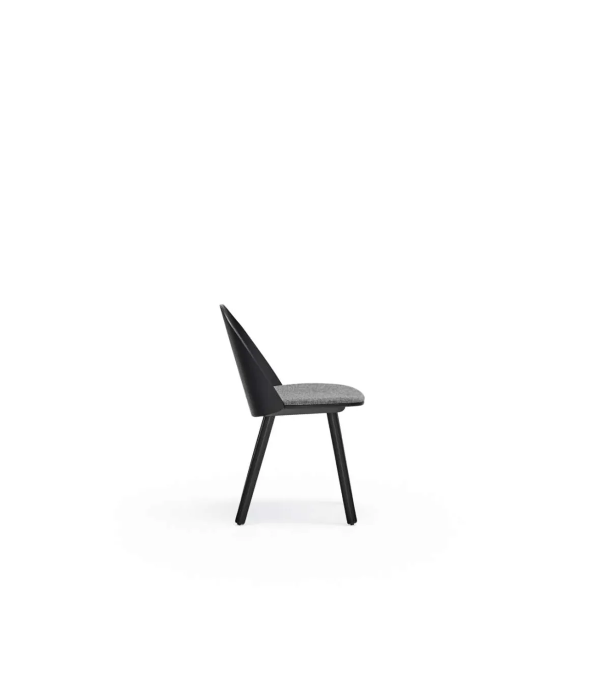 Pack de 2 sillas modelo Uma acabado negro, 45/81cm (alto) 46cm (ancho) 51cm (largo)