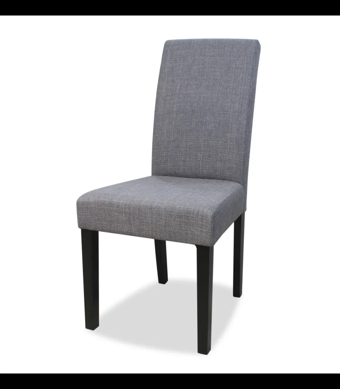 Pack de 2 sillas modelo Villalba tapizadas en textil gris, 99cm(alto) 47cm(ancho) 60cm(largo)