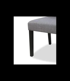 Pack de 2 sillas modelo Villalba tapizadas en textil gris, 99cm(alto) 47cm(ancho) 60cm(largo)