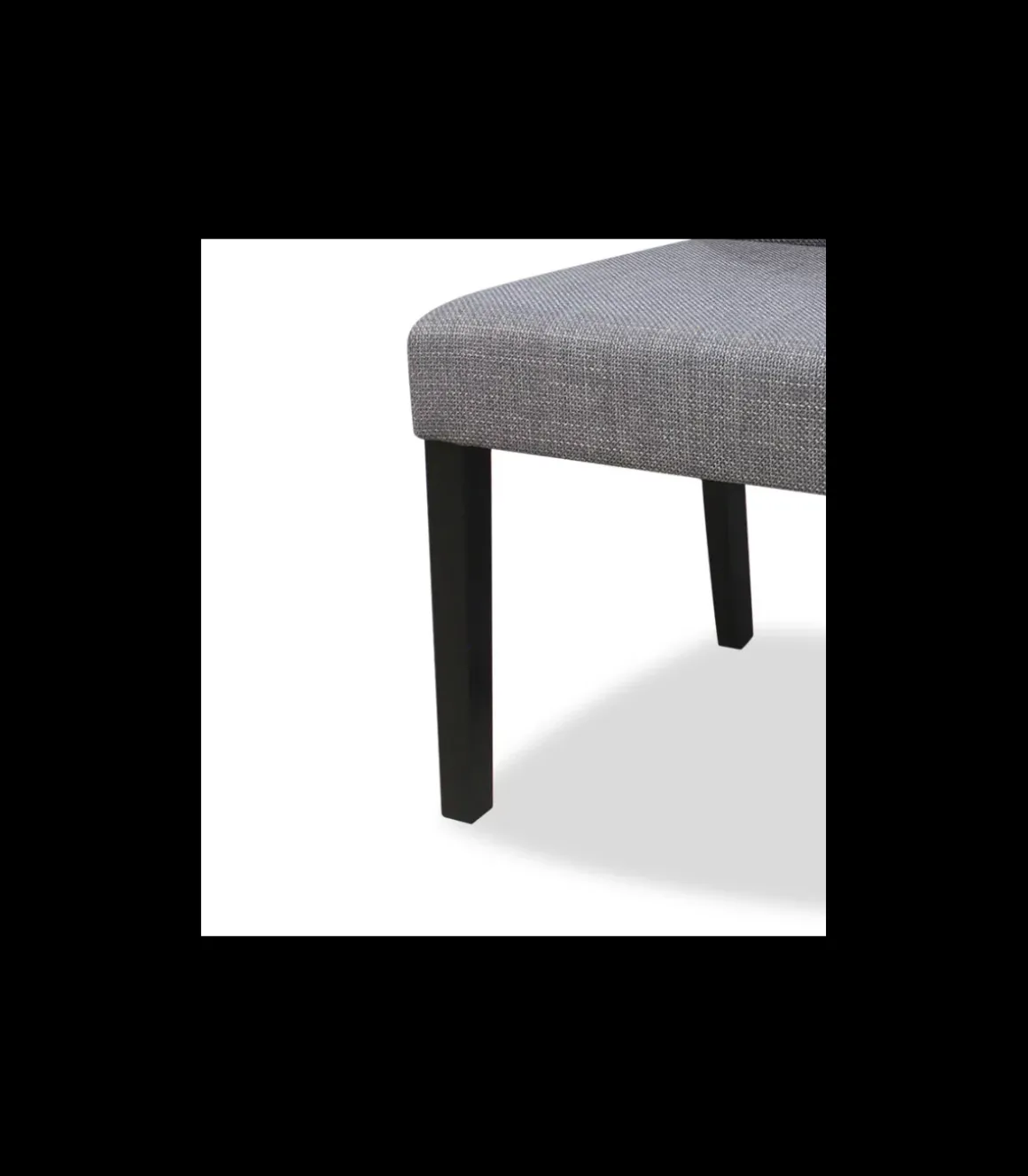 Pack de 2 sillas modelo Villalba tapizadas en textil gris, 99cm(alto) 47cm(ancho) 60cm(largo)