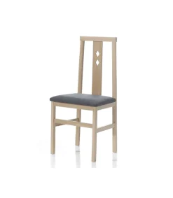 Pack de 4 sillas Motril en madera de haya color cambrian. 95 cm(alto), 41,5 cm(ancho), 38,6 cm(fondo)