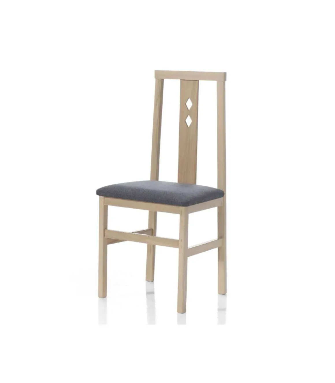 Pack de 4 sillas Motril en madera de haya color cambrian. 95 cm(alto), 41,5 cm(ancho), 38,6 cm(fondo)