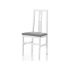 Pack de 4 sillas Motril en madera de haya color blanco. 95 cm(alto), 41,5 cm(ancho), 38,6 cm(fondo)