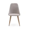 Pack de 4 sillas para cocina o comedor Diego tapizado textil beige, 91cm(alto) 50cm(ancho) 57cm(fondo)