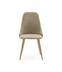 Pack de 4 sillas para cocina o comedor Diego tapizado textil verde, 91cm(alto) 50cm(ancho) 57cm(fondo)