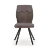 Pack de 4 sillas para cocina o comedor Marcos tapizado textil gris oscuro, 89cm(alto) 47cm(ancho) 60cm(fondo)