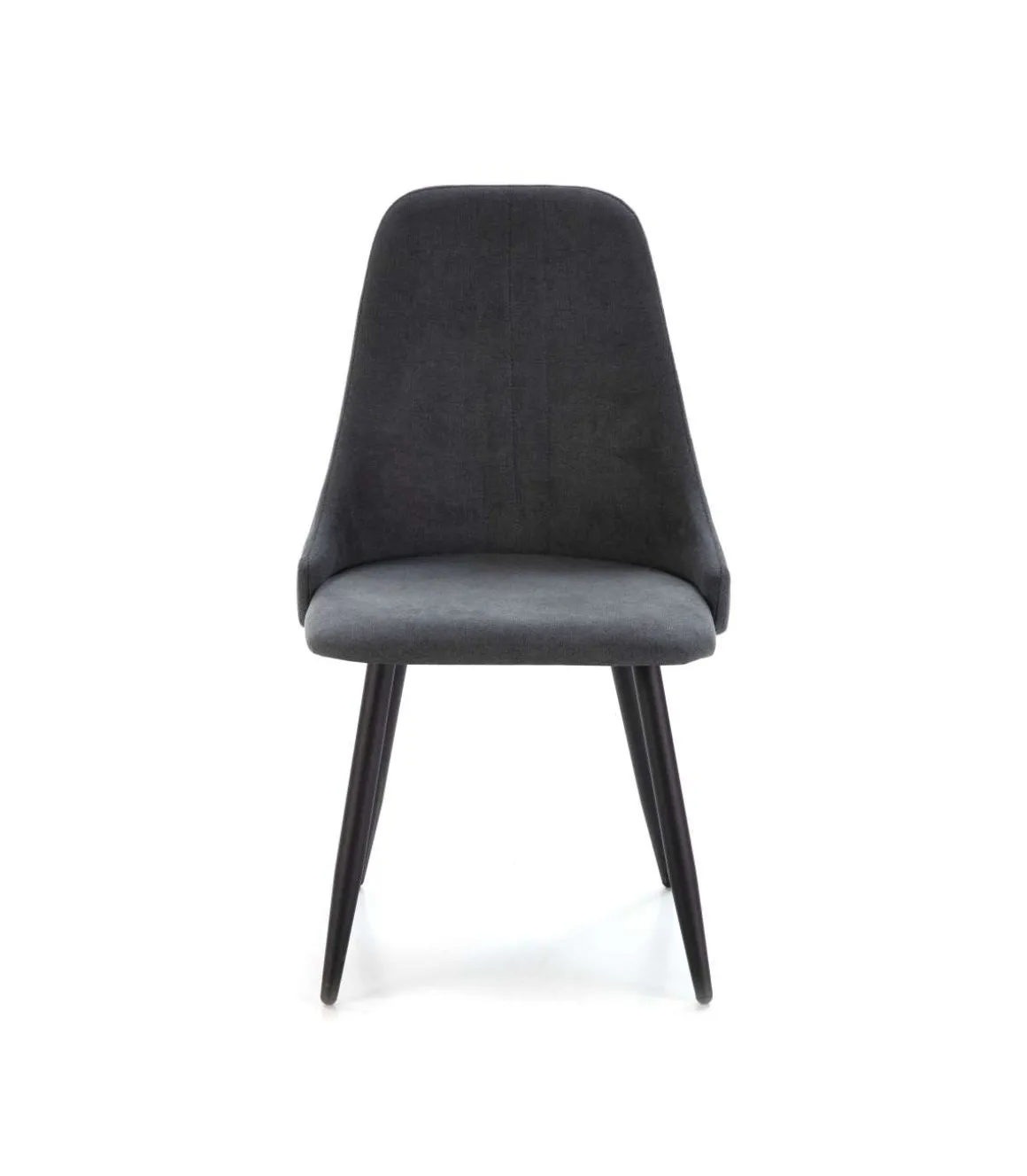 Pack de 4 sillas para cocina o comedor Izan tapizado textil gris oscuro, 91cm(alto) 50cm(ancho) 57cm(fondo)