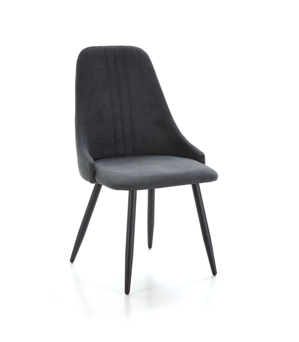 Pack de 4 sillas para cocina o comedor Izan tapizado textil gris oscuro, 91cm(alto) 50cm(ancho) 57cm(fondo)