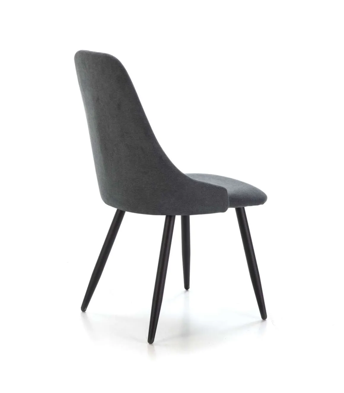 Pack de 4 sillas para cocina o comedor Izan tapizado textil gris oscuro, 91cm(alto) 50cm(ancho) 57cm(fondo)