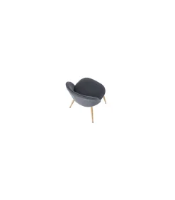 Pack de 2 sillas para cocina o comedor Evora tapizado textil gris/roble, 78cm(alto) 50cm(ancho) 55cm(largo)