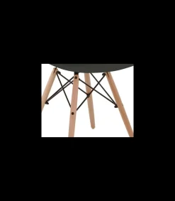 Pack de 4 sillas para cocina o comedor Paris acabado negro, 82 cm(alto)46 cm(ancho)51 cm(largo)