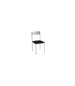 Pack de 4 sillas para salón o cocina acabado negro, 83 cm(alto)46 cm(ancho)39 cm(largo)