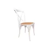 Pack de 2 sillas Provenza acabado blanco/rattan, 48cm(ancho) 89cm(altura) 52cm(fondo)