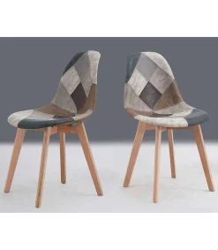 Pack de 2 sillas Super Dereck Patch, 82 cm (alto) 47 cm (ancho) 52 cm (fondo)