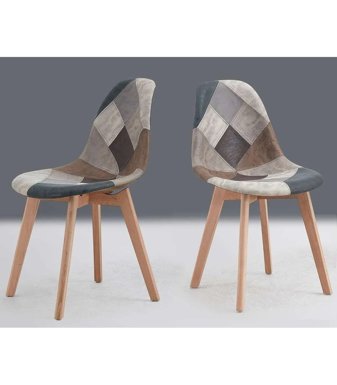 Pack de 2 sillas Super Dereck Patch, 82 cm (alto) 47 cm (ancho) 52 cm (fondo)
