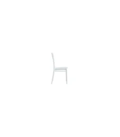 Pack de 4 sillas Tiffany para salón, cocina o terraza acabado blanco, 88.5cm(alto) 38.5cm(ancho) 46.5cm(fondo).